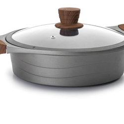 CACEROLA BAJA CON TAPA CRISTAL STILO - Imagen 1