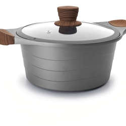 CACEROLA CON TAPA CRISTAL STILO - Imagen 1